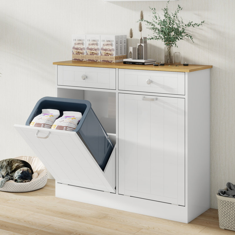 Tilt Out Trash Bin Cabinet