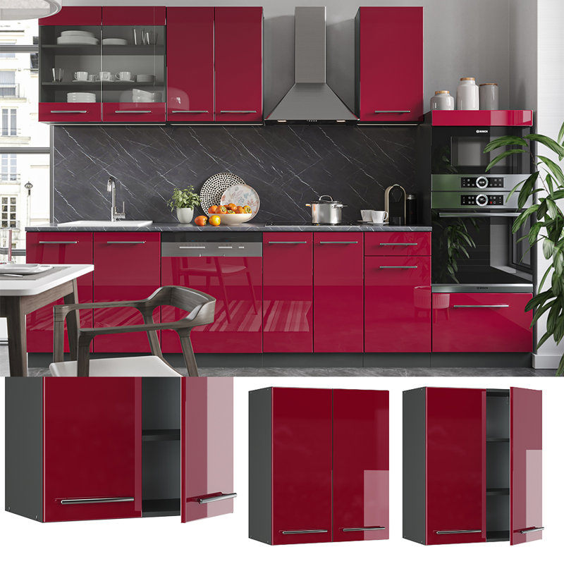 Billingslee 226 + front white HGL (117), Anthracite/Bordeaux red