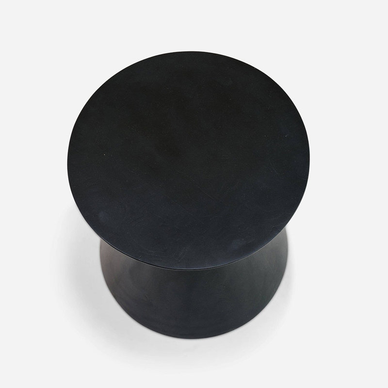 Solid Wood End Table, Charcoal 