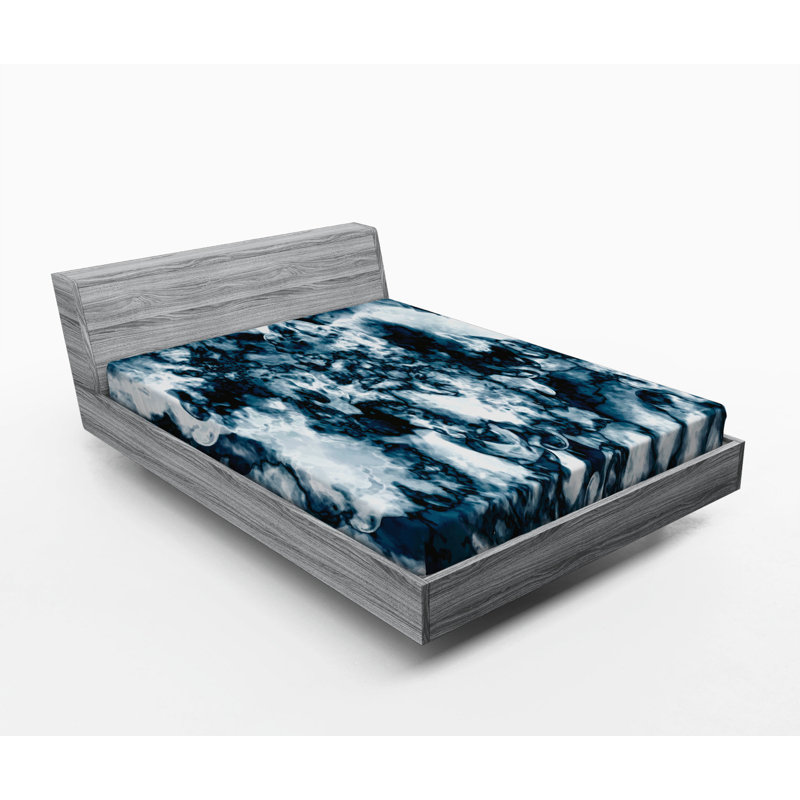 Microfiber Abstract Fitted Sheet, Queen Fitted Sheet