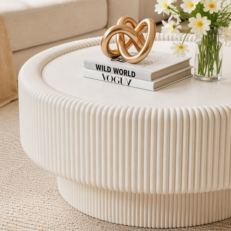 Table basse 31,5 po, Blanc