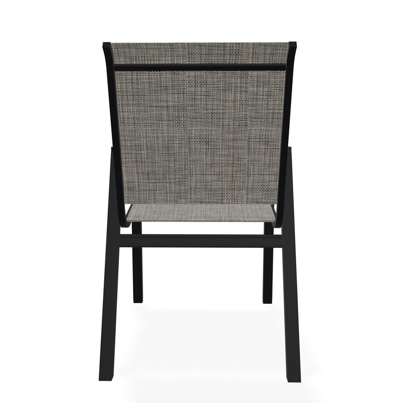 Bazza Outdoor Dining Chair, Storm, Black