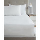 Asaru 180 Thread Count Cotton Blend Percale Fitted Sheet