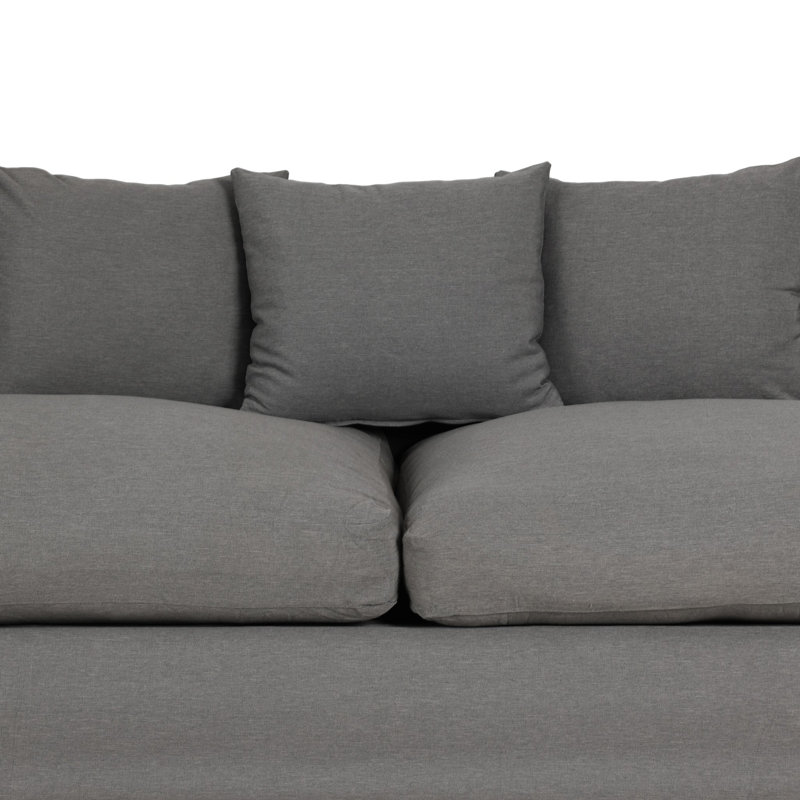 Dade Outdoor 3 - Seat Patio Sofa, Charcoal