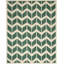 Tapis vert / ivoire en laine touffeté à la main Sanaz-1311134699