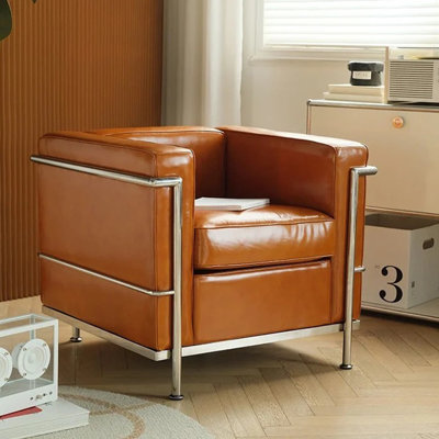 Benisha 31.5" W Cowhide Armchair:  Contemporary-Rustic Design, Ideal for Home and Office
