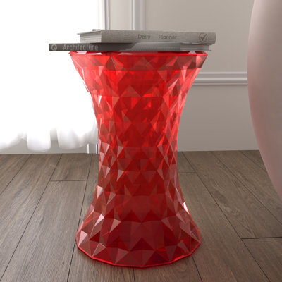 Zendejas Plastic Diamond Shaped End Table