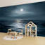 Papier peint adhésif lune lune sombre nuit d'océan Moody Atmosphere Reflection-1439501009