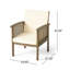 Ensemble de meubles d'extérieur en bois d'acacia 5 pièces