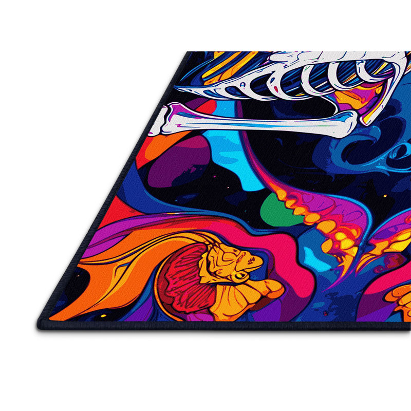Neon Infinity Rug, Rectangle 2' x 3'