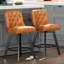 Tabouret de comptoir pivotant de 26 po avec pieds en bois-434926029-434926018-454454095