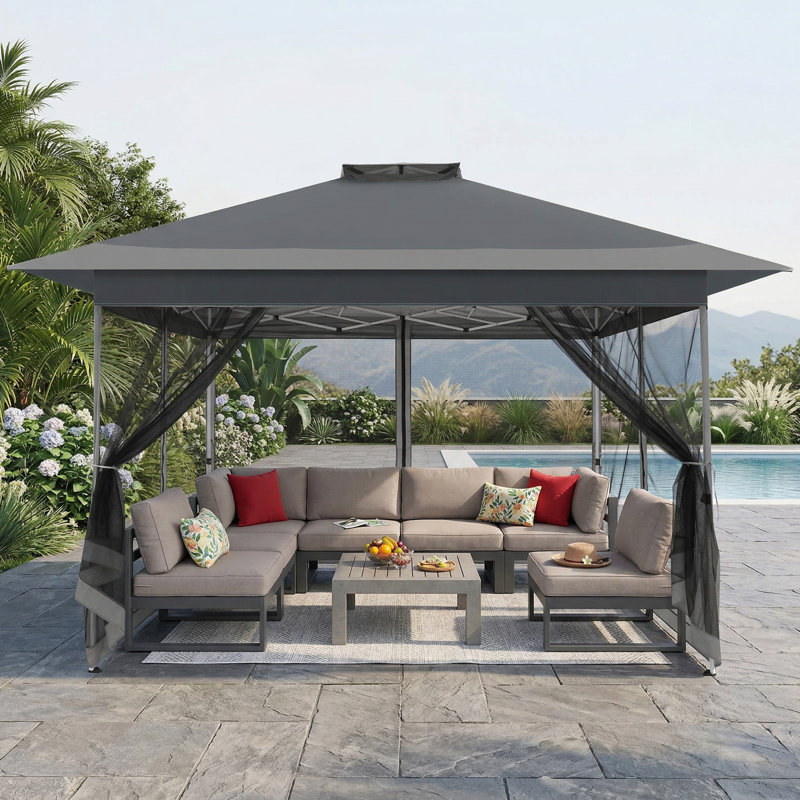 COBIZI 13x13 FT Pop up Gazebo Outdoor pop up Canopy Tent,carpas para Patio, Shelter - Screen Tents with Portable Carry Bag
