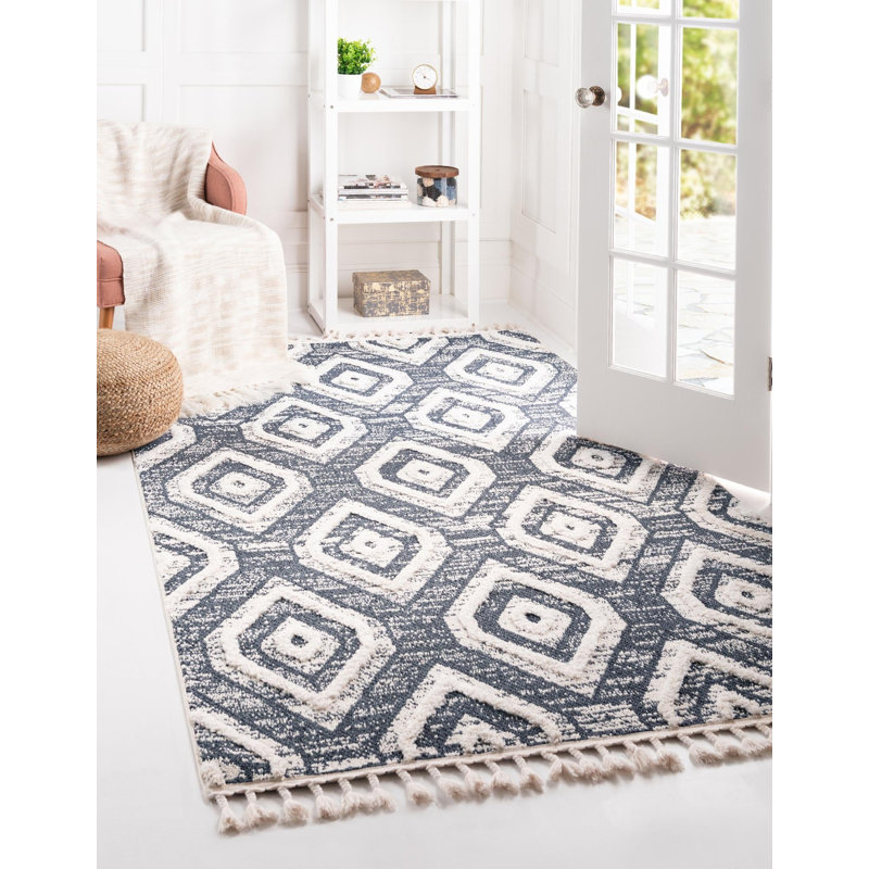 Gosnold Geometric Indoor Rug, Rectangle 7'10" x 10'