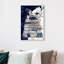 Pensées bleues profondes - Impression sur toile-51240089-51240090