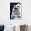 Pensées bleues profondes - Impression sur toile-51240092-51240089