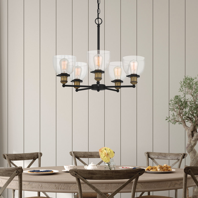 Lustre classique/traditionnel ombré 5 lumières Thirza