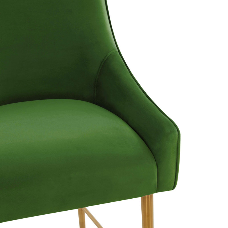 Simmon Bar & Counter Stool, Bar Stool (30.7" Seat Height), Green