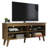 Marianna Compact TV Stand Cabinet with 4 Shelves and Cable Management for 50, 55 Inch TV Media Storage Unit