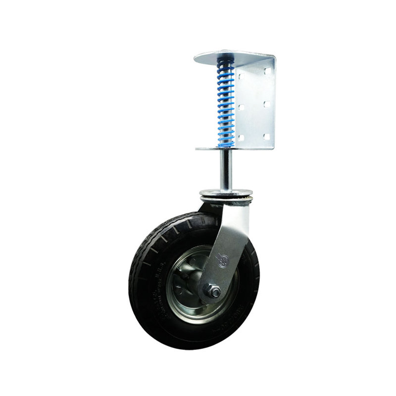 Roue pneumatique de 8 pouces - Barrière pivotante et échelle - Roulettes de service