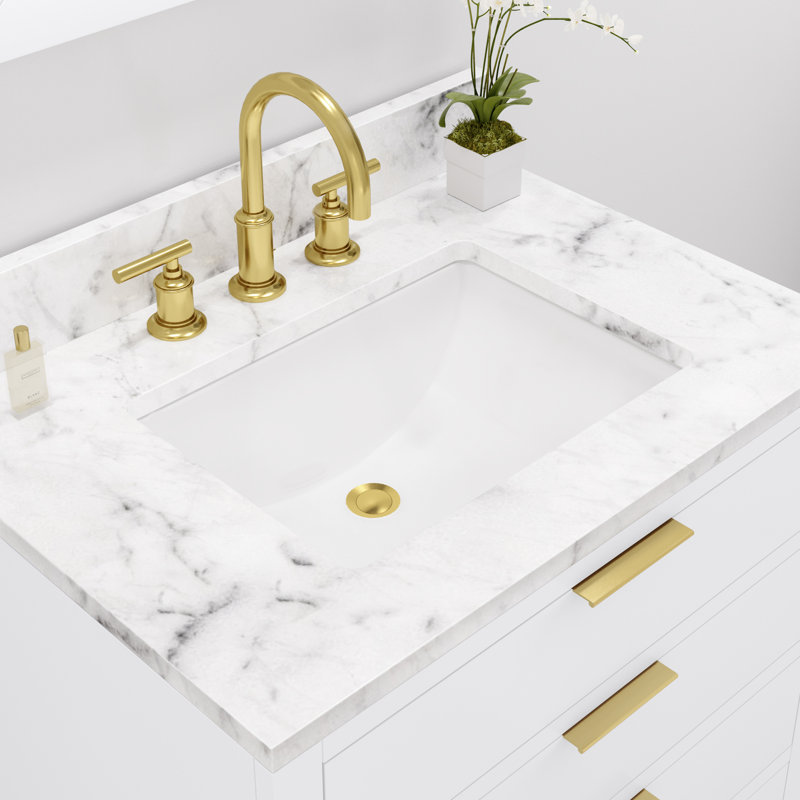30'' W Single Vanity, Pure White, No, 30"