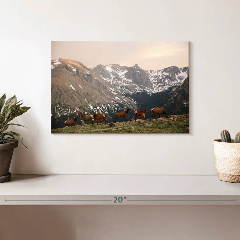 Brampt Deer Gang, 8" H x 12" W