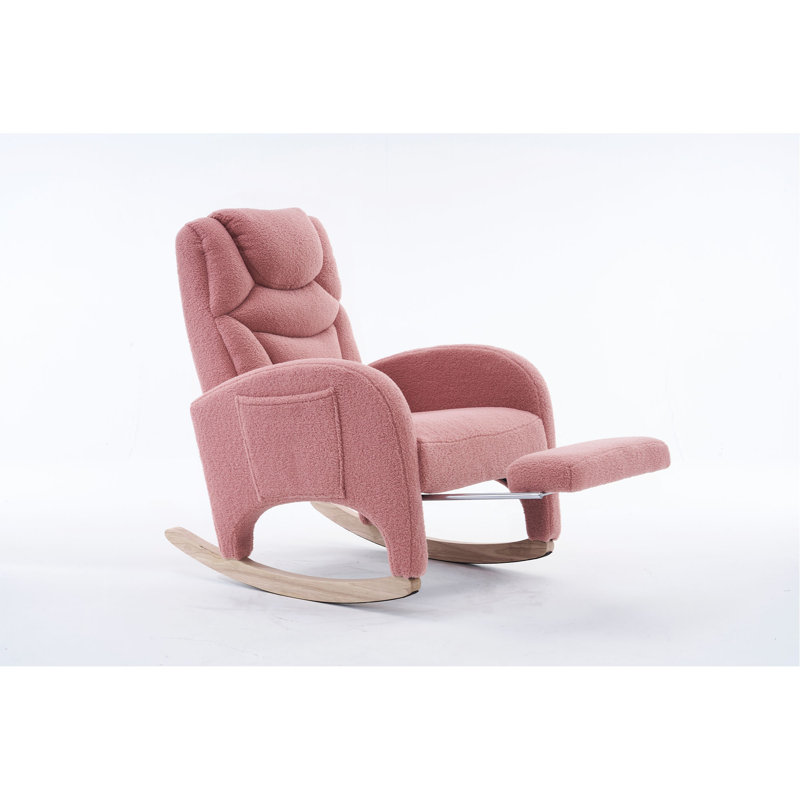 Chaise berçante Teddy, Rose