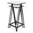Aeriva Set of 2 Square Metal Modern Tables | Mirror Top | - Black-781659803