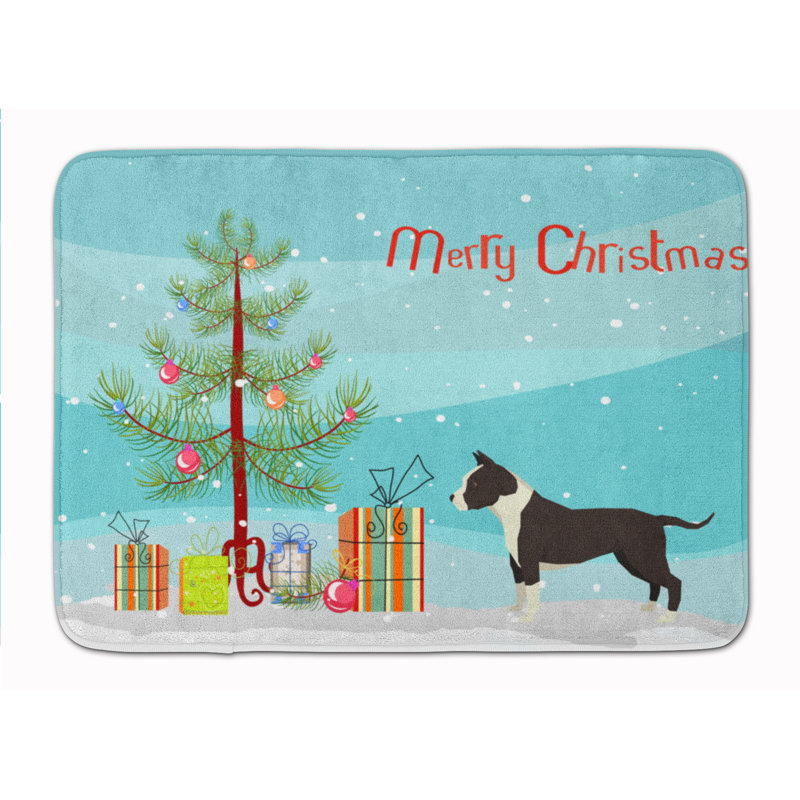 Tapis pour salle de bain chinois, Terrier américain Staffordshire