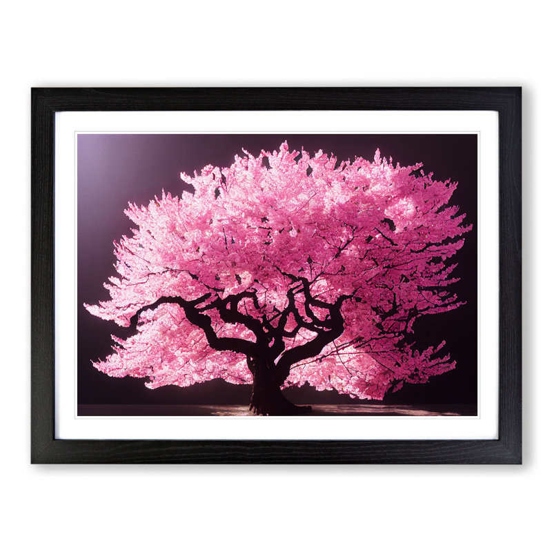 Showstopping Cherry Blossom Tree - Framed Print, Black, 46cm H x 64cm W x 2cm D