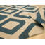 Tapis bleu noué à la main Gaines