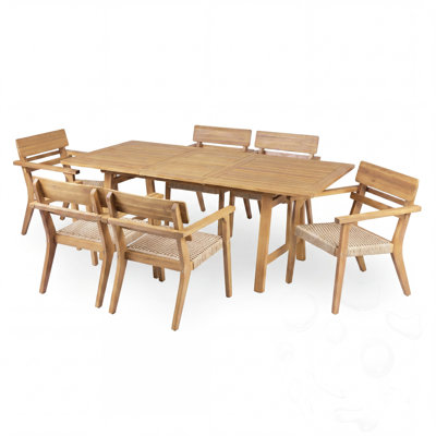 Extendable Rectangular Outdoor Dining Table