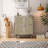 4-Doors Rattan Mesh Storage Cabinet-1215822706