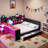 Modern Gaming Daybed With Integrated Desk, Light Strips, Built-in Charging Station, 3 Storage Drawers And Storage Shelves-1536194665-1536194664