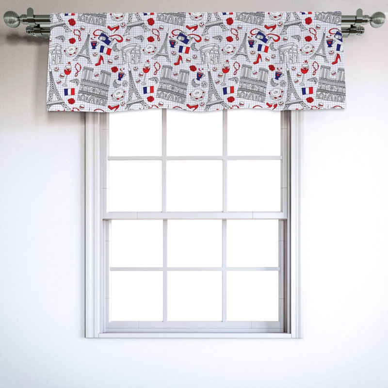 Sateen Ruffled Window Valance