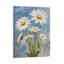 Lumineuses marguerites lumineuses, art mural encadré en bois, l 16 x L 20