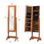 Armoire à bijoux autoportante avec miroir Faizaan