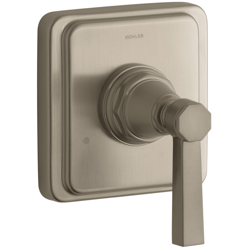 Pinstripe Valve Trim with Pure Design Lever Handle for Transfer Valve, Requires Valve, Or éclatant de style français