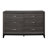 Hudson 58" Modern Charcoal Gray 6-Drawer Dresser-355626358