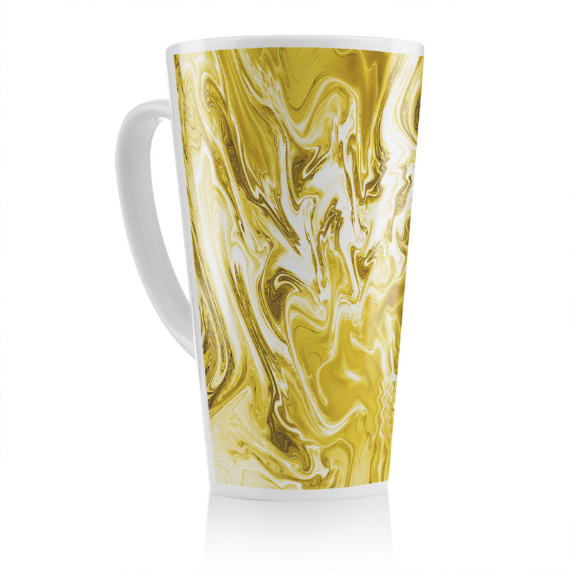 Swirled Marble Latte Mug