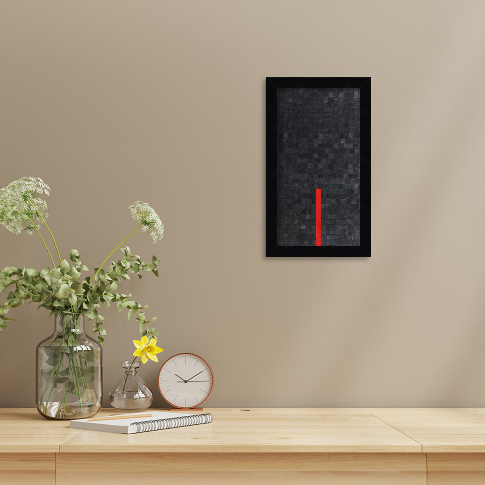 Close by Alex Dunn, Black, 13" H x 8" W
