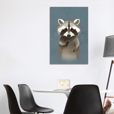Racoon 1 Piece Wall Art on Canvas