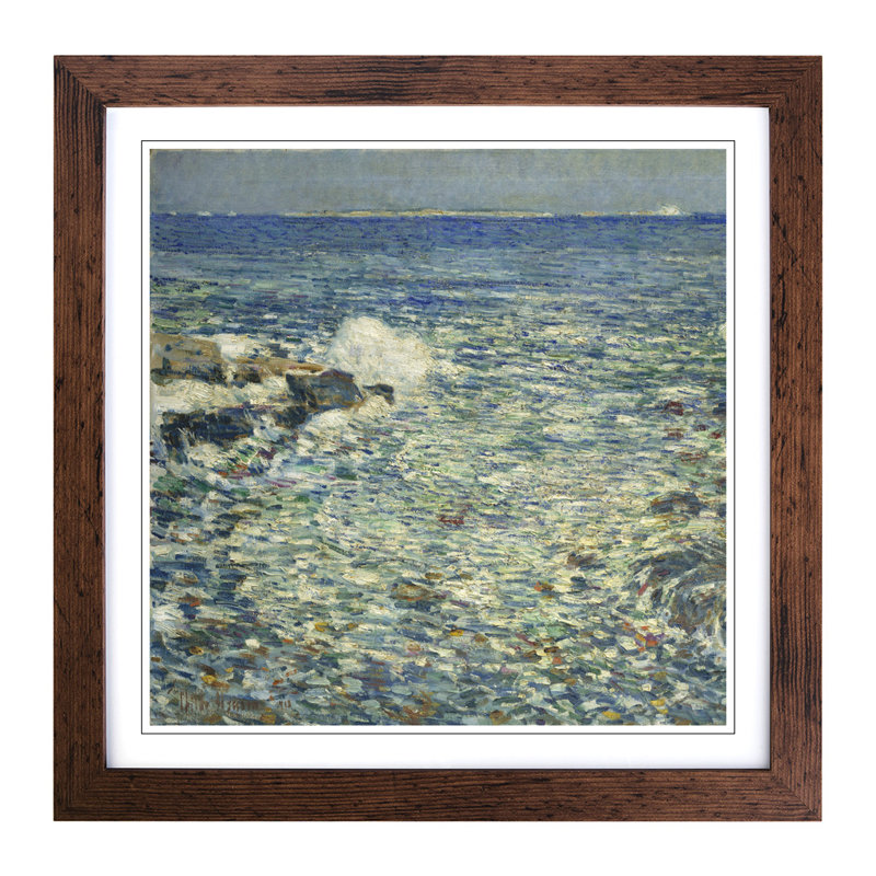Childe Hassam - Single Picture Frame Painting, Walnut