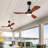 Hot Sales 42 Inch Outdoor Ceiling Fan With Lights & Remote - 3 Wood Blades, Noiseless Reversible DC Motor, Modern Farmhouse Ceiling Fan For Patios-1704621796-1704621818-1704621821