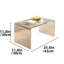 Kireina 25,6 pouces table basse italienne de luxe créative en acrylique, table d'appoint de salon, table de chevet d'étude de chambre à coucher (matériau acrylique transparent haut de gamme)-744872442