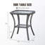 Ensemble de chaise d'extérieur en osier, de repose-pieds et de table d'appoint Jenesys - Résistant aux intempéries pour les patios et les jardins-1196029807
