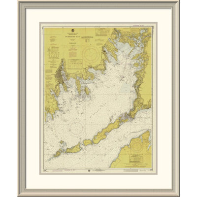 " Nautical Chart - Buzzards Bay Ca. 1974 - Sepia Tinted "