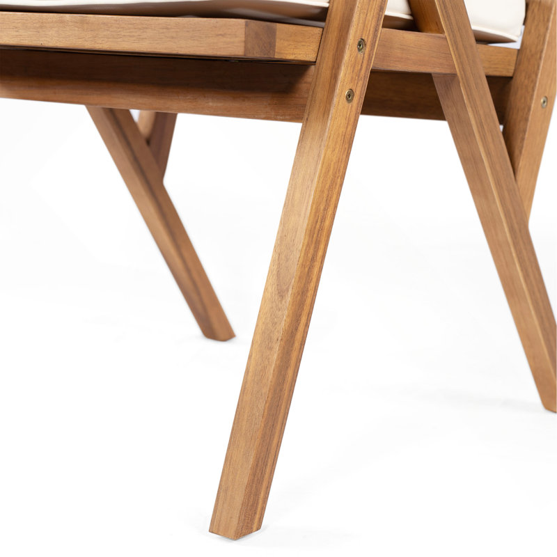 Chaise de salle à manger avec coussin (ensemble de 2)