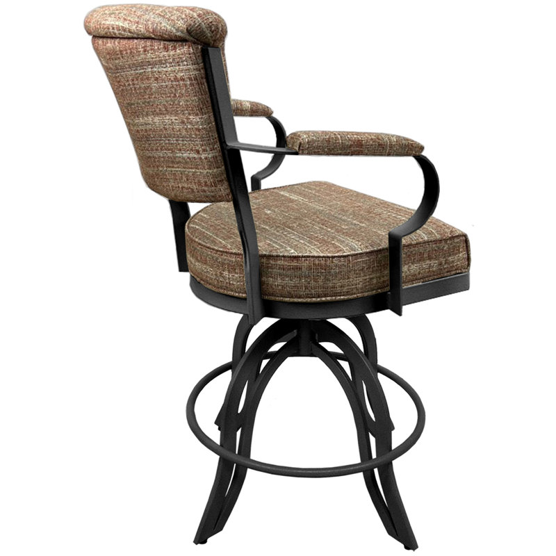 Tabouret de bar et de comptoir pivotant Racégal, Gris, Garance, Tabouret de bar (siège d'une hauteur de 26 po)