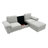 105.5INCH Modern L-Shaped Sectional Sofa Couch , Upholstered Fabric Sofa For Living Room, Comfy Deep Seat Modular Couch With Ottoman, Apartment & Home Furniture-52236859