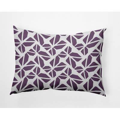 Geometric Outdoor Reversible Throw Pillow